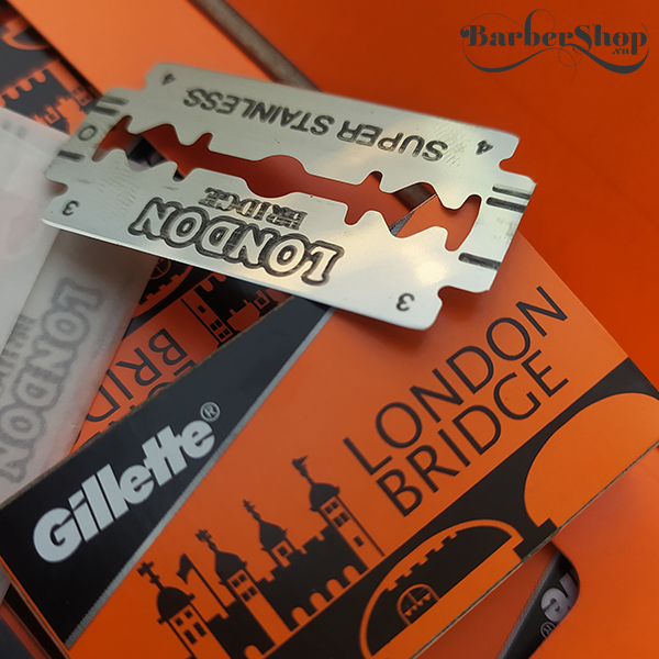 Hộp 100 lưỡi lam Gillette - London Bridge (Cam)