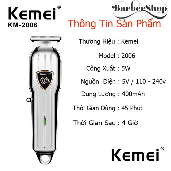 Tông đơ Kemei KM - 2006